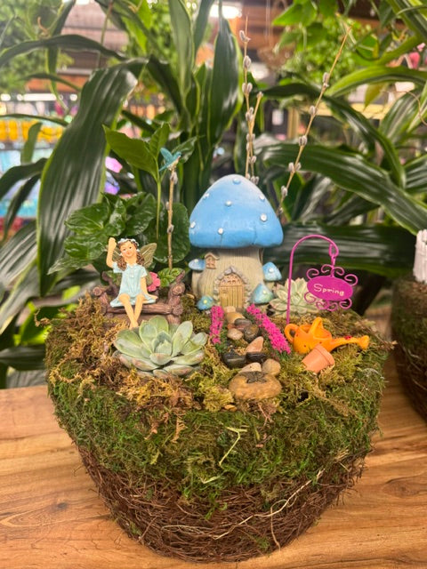 Pebblebrook Mushroom Cottage Fairy Garden