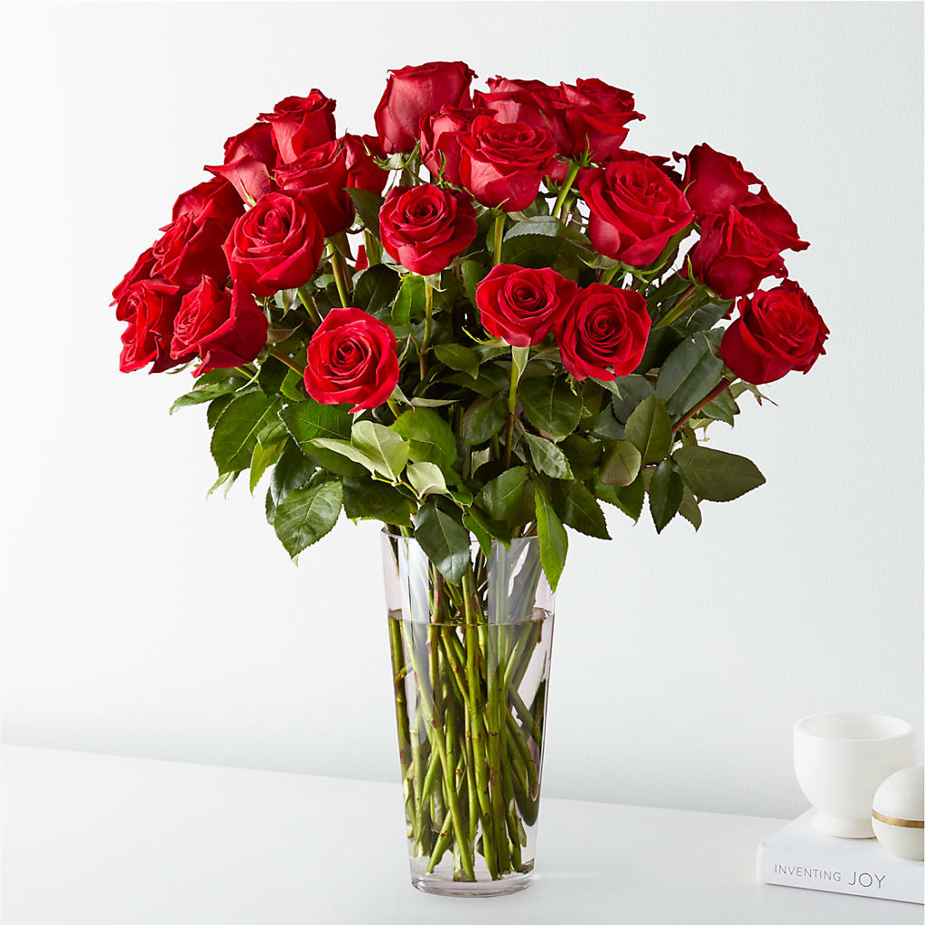 Long Stem Red Rose Bouquet – WARD'S FLORIST AND GREENHOUSE, Beverly MA