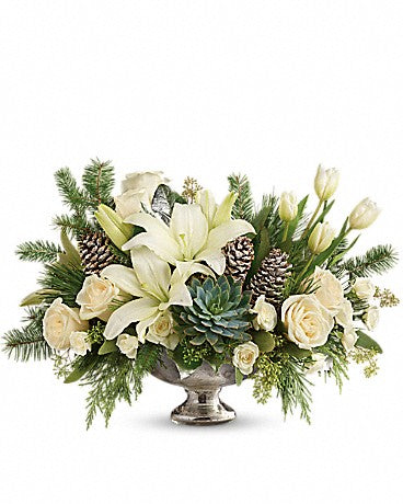 Winter Wilds Centerpiece – WARD'S FLORIST AND GREENHOUSE, Beverly MA