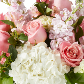 Florist Original Casket Spray Pink and White – WARD'S FLORIST AND GREENHOUSE, Beverly MA