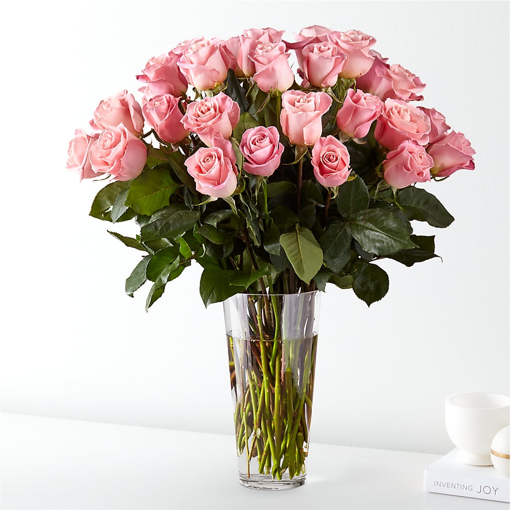 Long Stem Pink Rose Bouquet – WARD'S FLORIST AND GREENHOUSE, Beverly MA