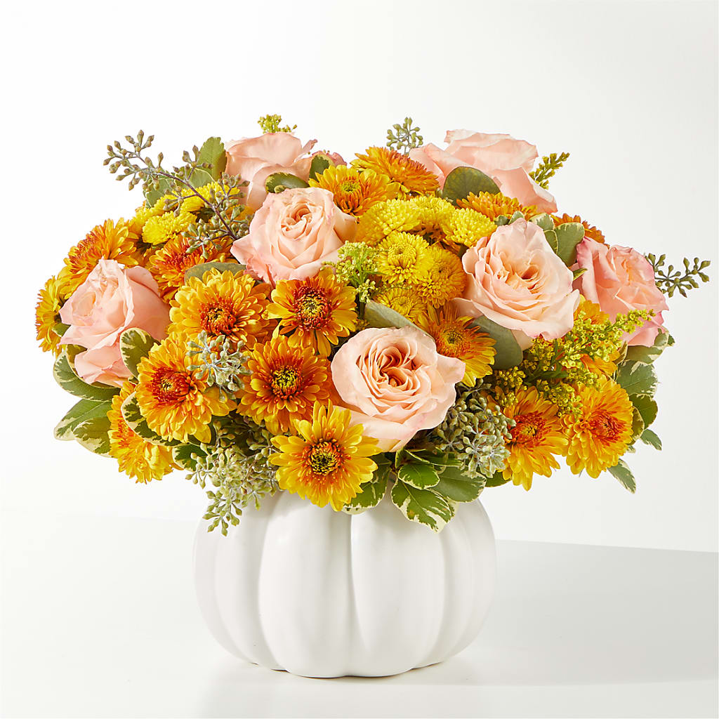Peachy Pumpkin – WARD'S FLORIST AND GREENHOUSE, Beverly MA
