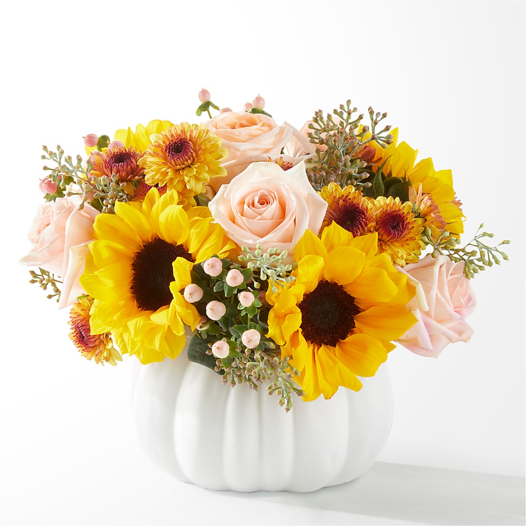 Pumpkin to Talk About Bouquet – WARD'S FLORIST AND GREENHOUSE, Beverly MA