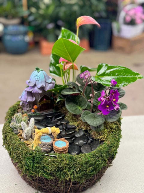 Enchanted Violet Hollow – Fairy Garden