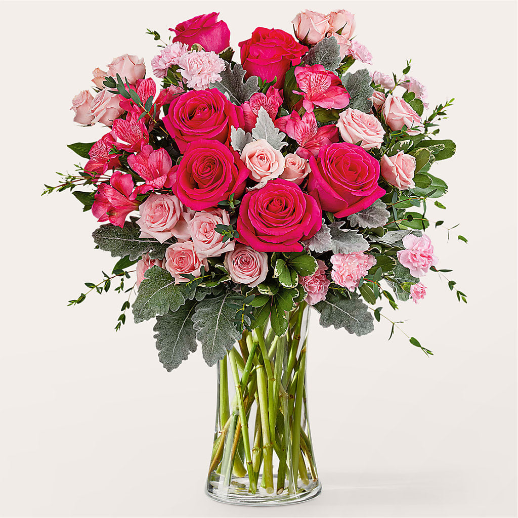 Tickled Pink Bouquet – WARD'S FLORIST AND GREENHOUSE, Beverly MA