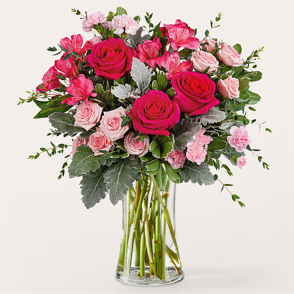 Tickled Pink Bouquet – WARD'S FLORIST AND GREENHOUSE, Beverly MA