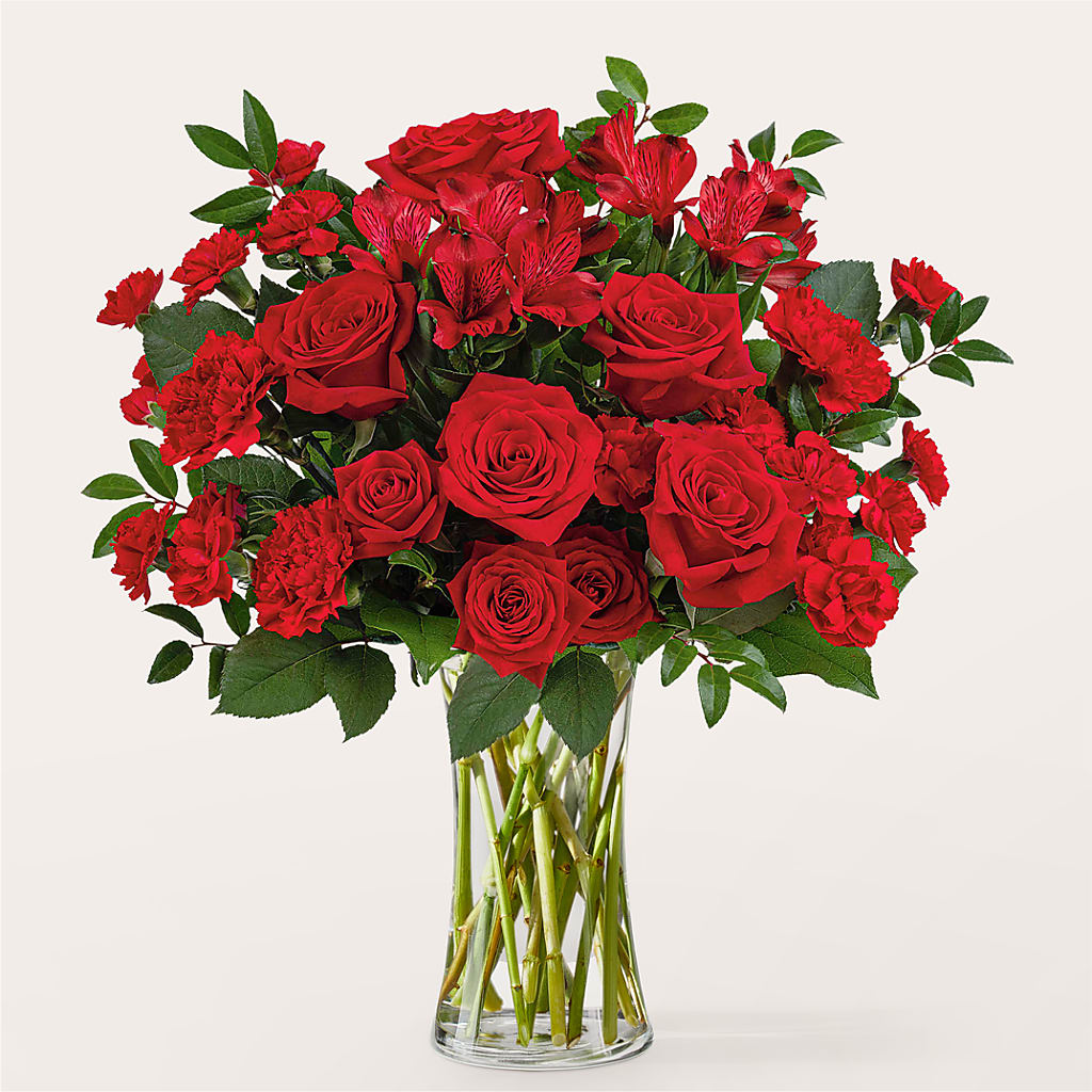 Brilliant Ruby Bouquet – WARD'S FLORIST AND GREENHOUSE, Beverly MA