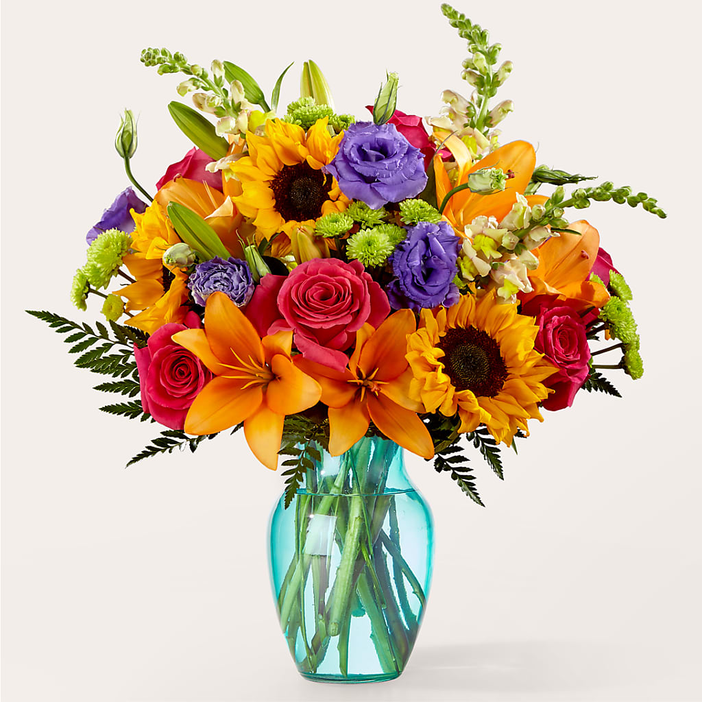 Double Rainbow Bouquet – WARD'S FLORIST AND GREENHOUSE, Beverly MA