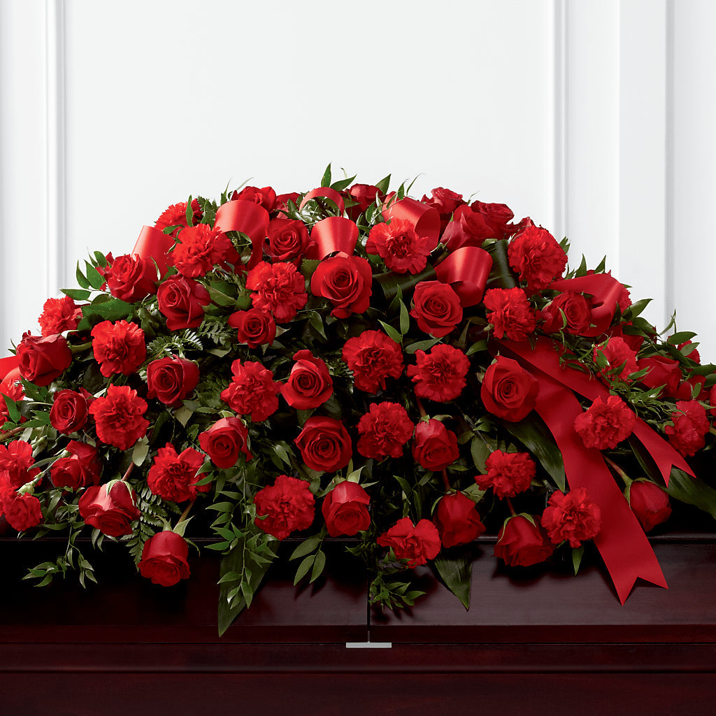 Tribute of Life Casket Spray – WARD'S FLORIST AND GREENHOUSE, Beverly MA