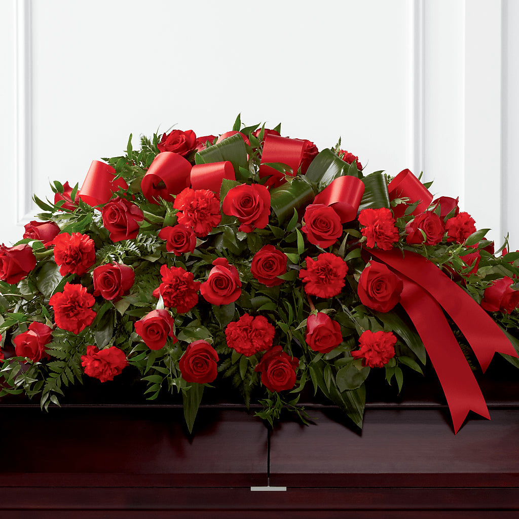 Tribute of Life Casket Spray – WARD'S FLORIST AND GREENHOUSE, Beverly MA