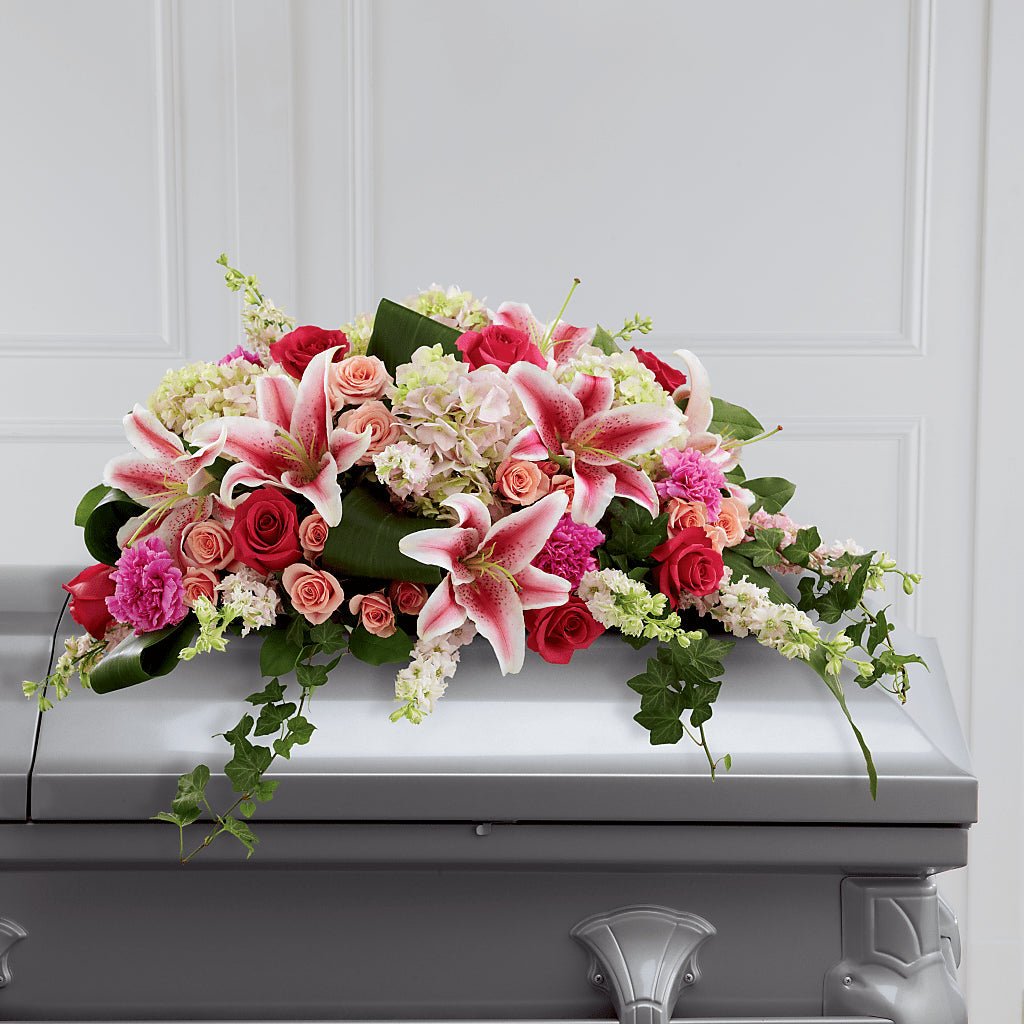Splendid Grace Casket Spray – WARD'S FLORIST AND GREENHOUSE, Beverly MA