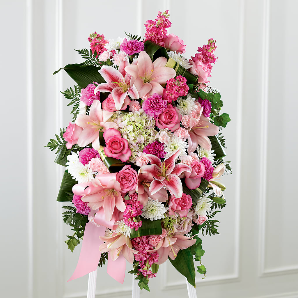 Comforting Standing Spray – WARD'S FLORIST AND GREENHOUSE, Beverly MA