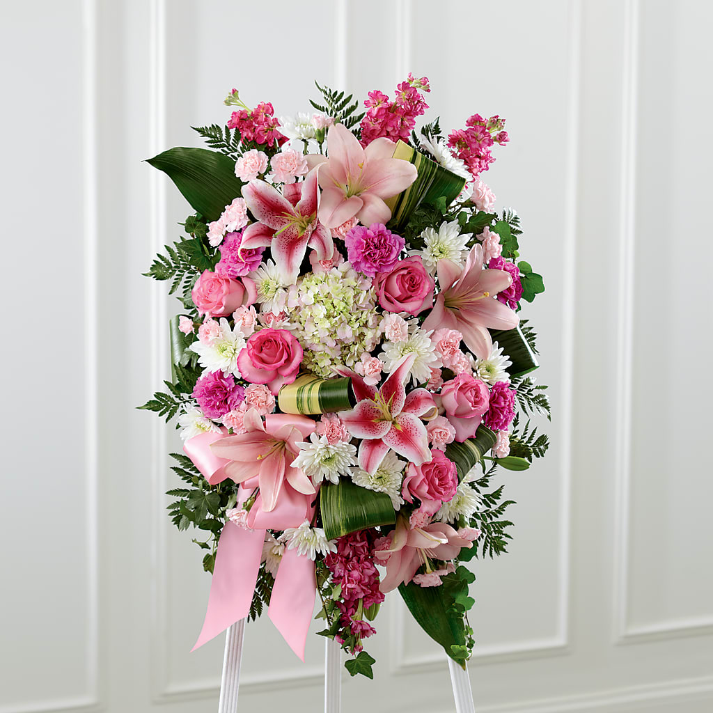 Comforting Standing Spray – WARD'S FLORIST AND GREENHOUSE, Beverly MA