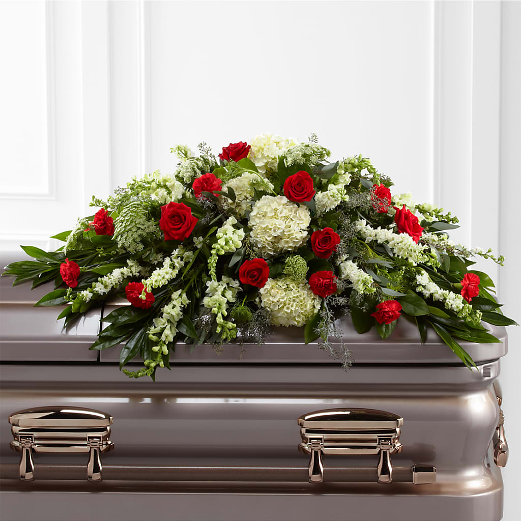 Sincerity Casket Spray – WARD'S FLORIST AND GREENHOUSE, Beverly MA