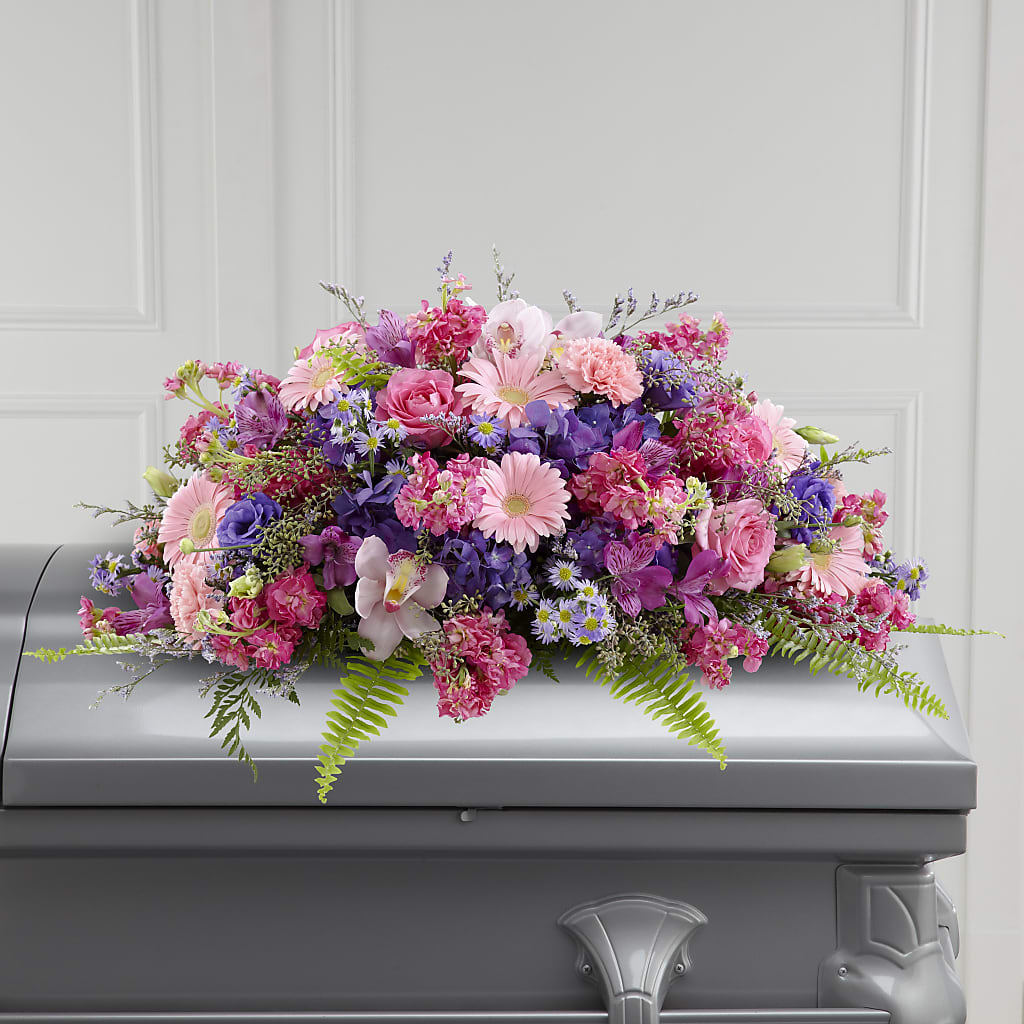 Glorious Garden Casket Spray – WARD'S FLORIST AND GREENHOUSE, Beverly MA