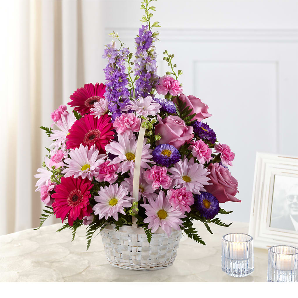 Pastel Peace Basket – WARD'S FLORIST AND GREENHOUSE, Beverly MA