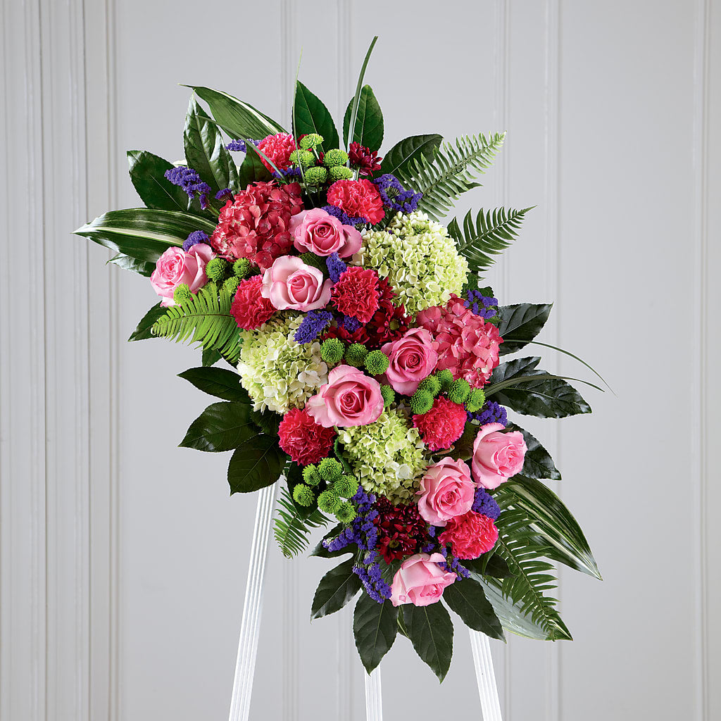 Refreshing Mix Standing Spray – WARD'S FLORIST AND GREENHOUSE, Beverly MA