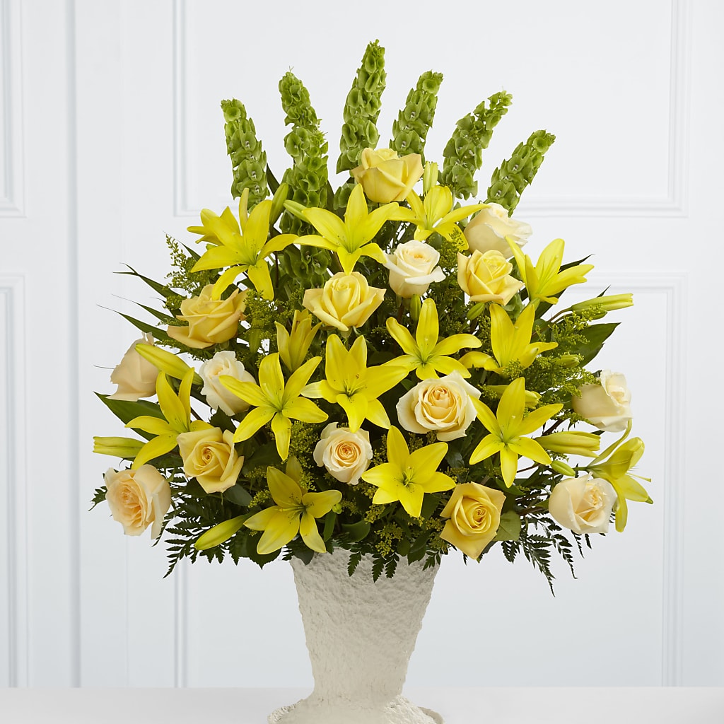 Golden Memories Arrangement – WARD'S FLORIST AND GREENHOUSE, Beverly MA