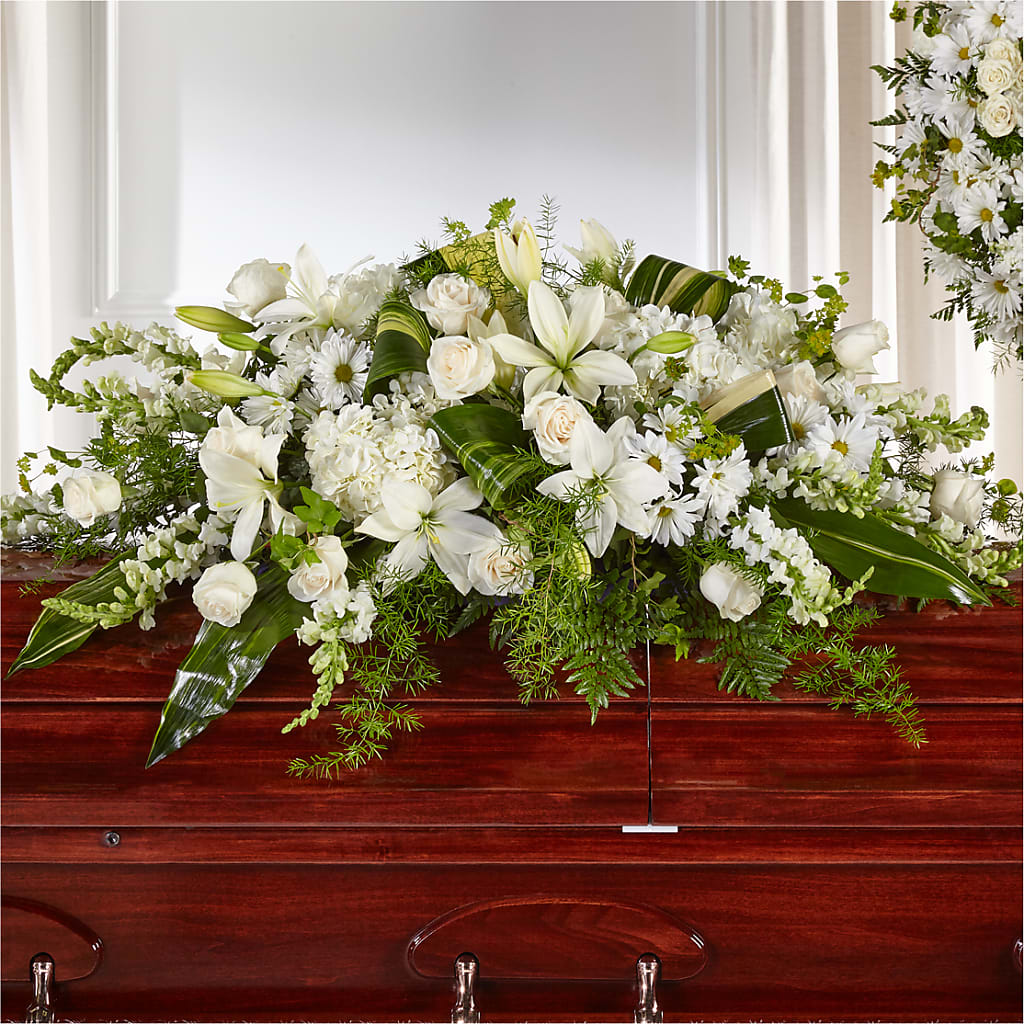 Abundance Casket Spray – WARD'S FLORIST AND GREENHOUSE, Beverly MA