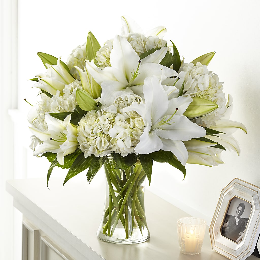 Compassionate Lily Bouquet – WARD'S FLORIST AND GREENHOUSE, Beverly MA