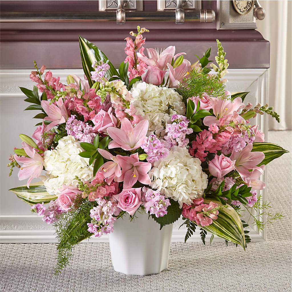Simply Serene Floor Basket – WARD'S FLORIST AND GREENHOUSE, Beverly MA