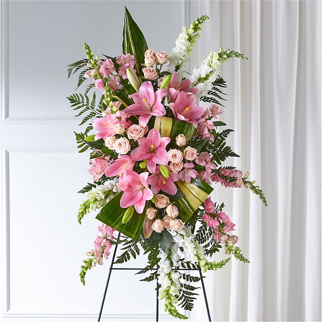 Elegant Embrace Standing Spray – WARD'S FLORIST AND GREENHOUSE, Beverly MA
