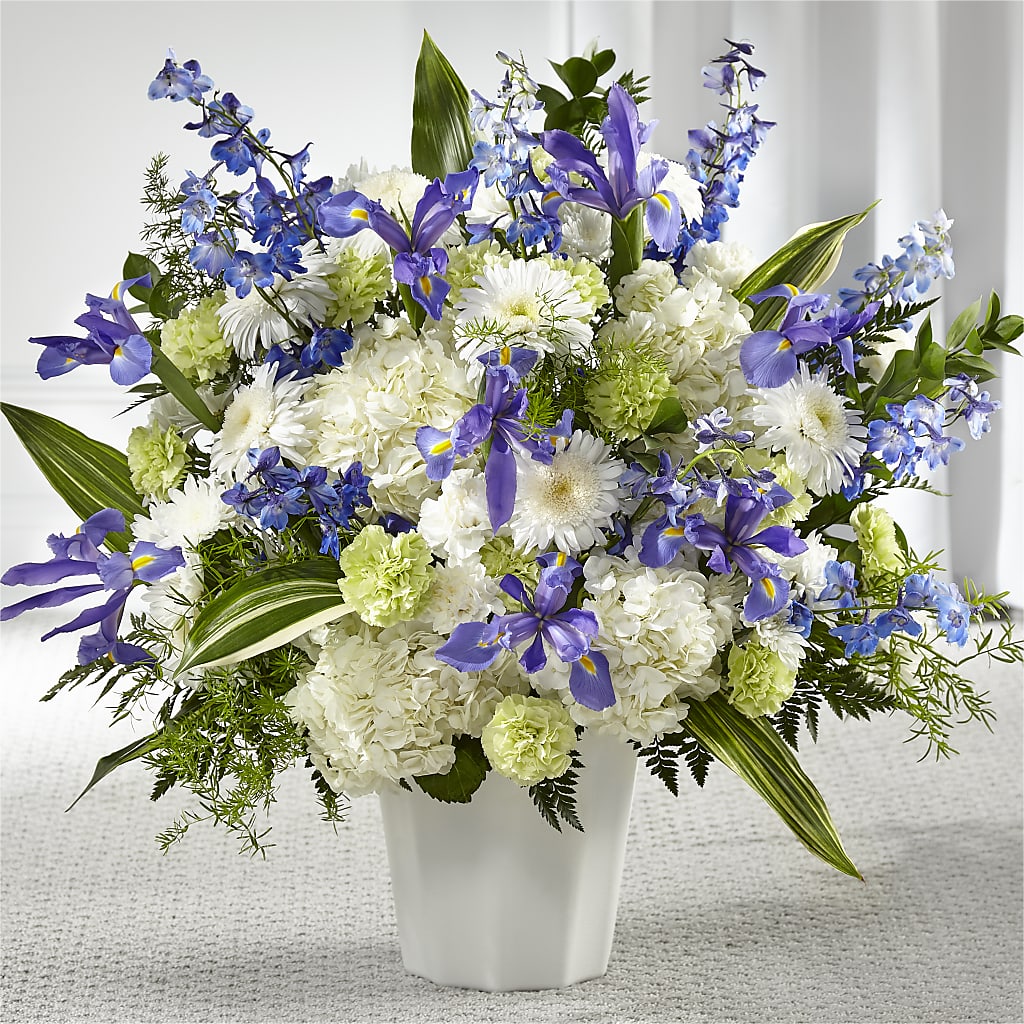 Soft Serenity Floor Basket – WARD'S FLORIST AND GREENHOUSE, Beverly MA