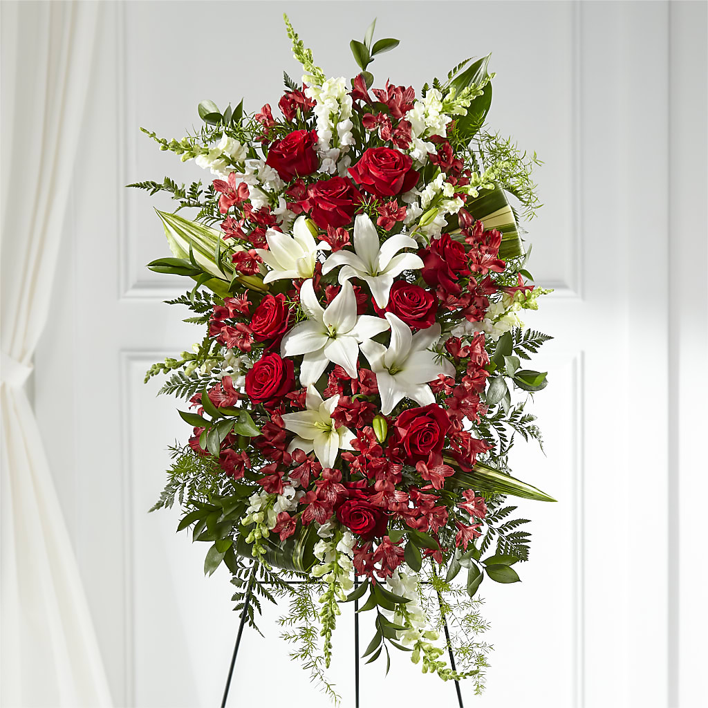 Everlasting Memory Standing Spray – WARD'S FLORIST AND GREENHOUSE, Beverly MA