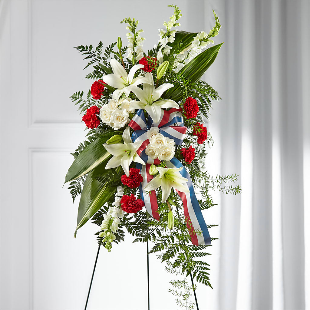 Stars of Life Standing Spray – WARD'S FLORIST AND GREENHOUSE, Beverly MA