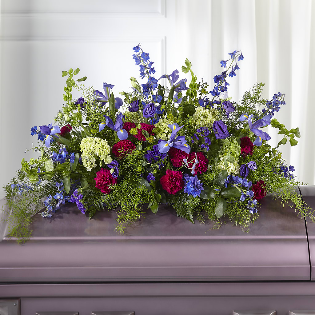 Always Treasured Casket Spray – WARD'S FLORIST AND GREENHOUSE, Beverly MA