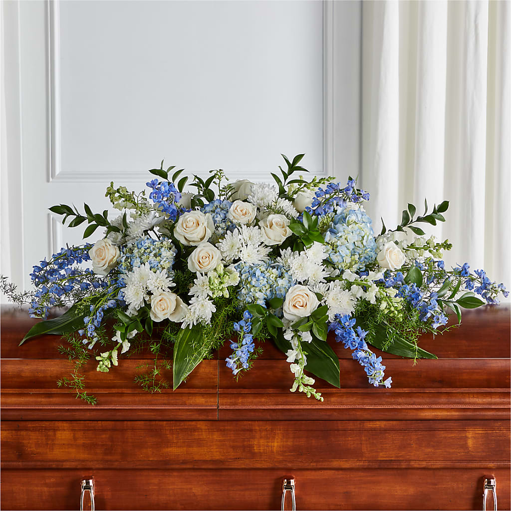 Timeless Essence Casket Spray – WARD'S FLORIST AND GREENHOUSE, Beverly MA
