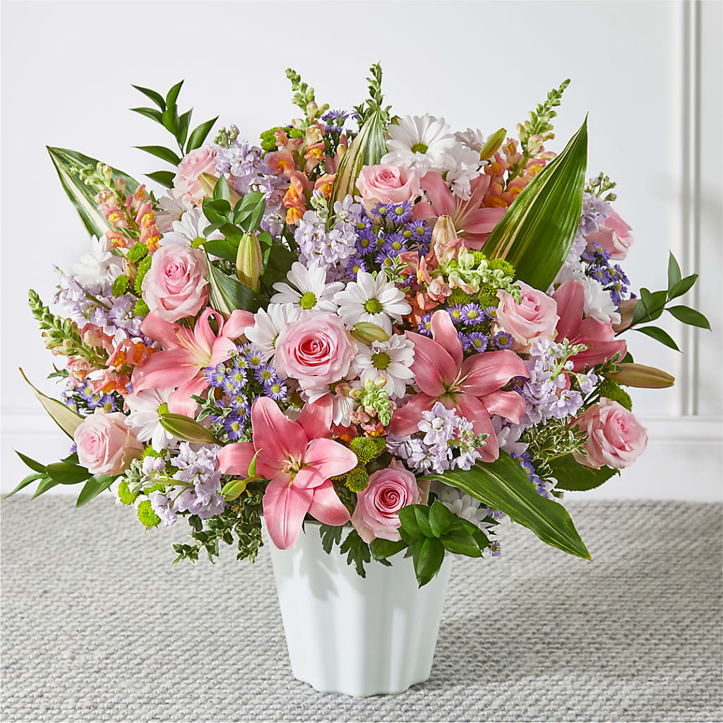 Abundant Compassion Floor Basket – WARD'S FLORIST AND GREENHOUSE, Beverly MA