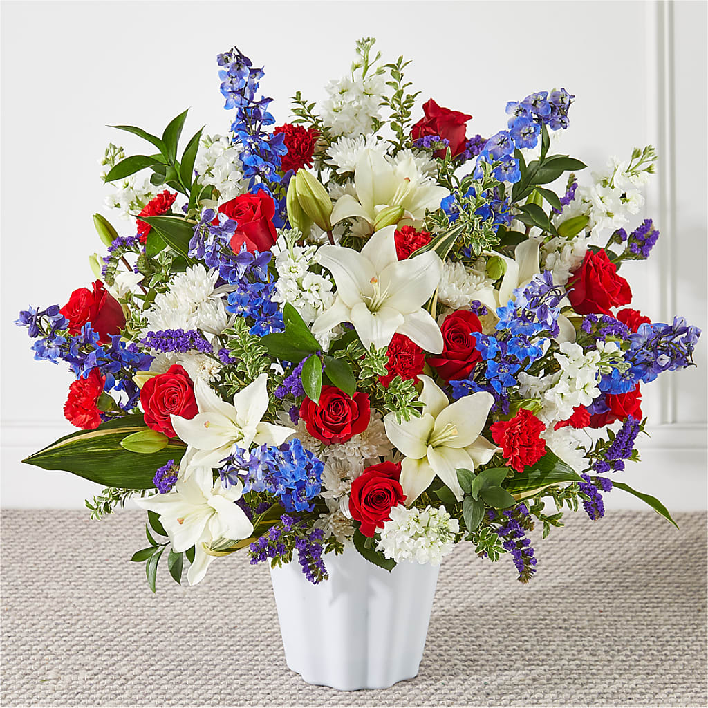 Consoled Floor Basket – WARD'S FLORIST AND GREENHOUSE, Beverly MA