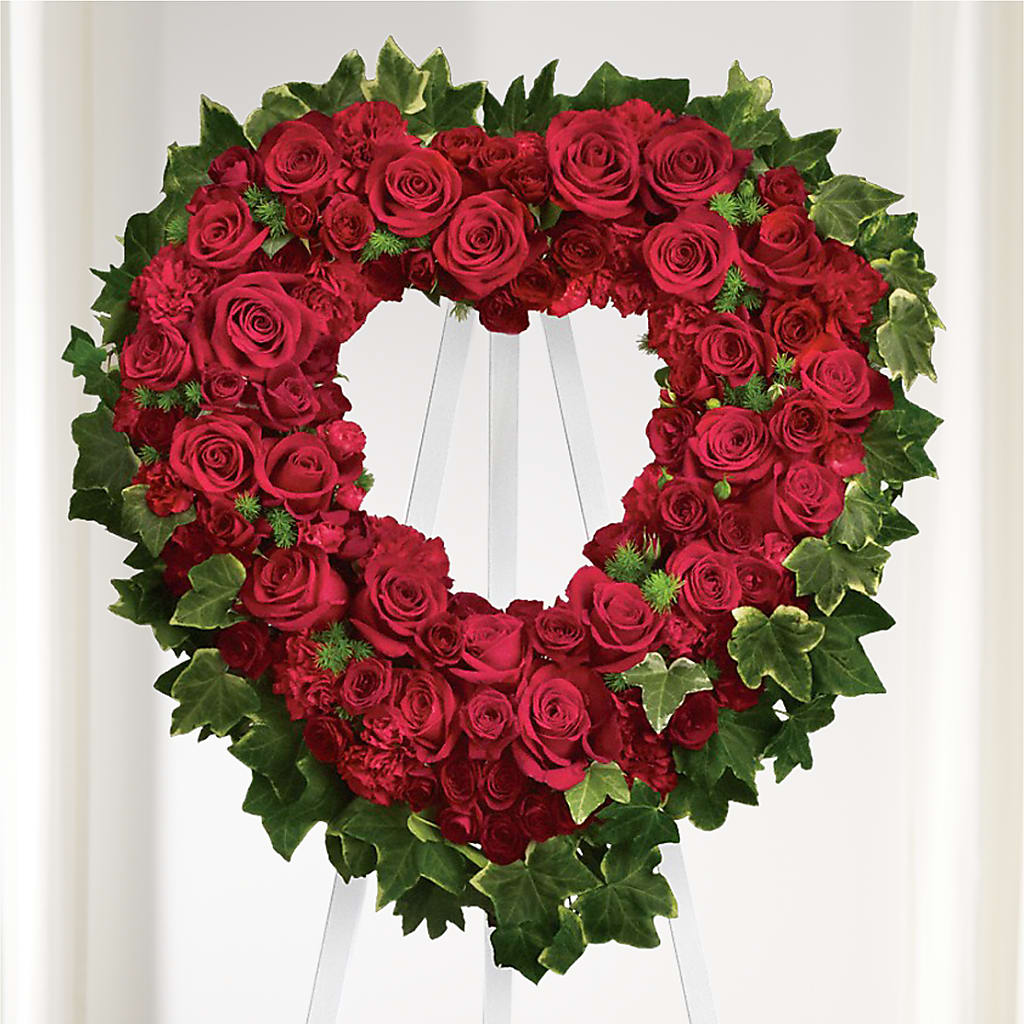 Wholehearted Standing Spray – WARD'S FLORIST AND GREENHOUSE, Beverly MA