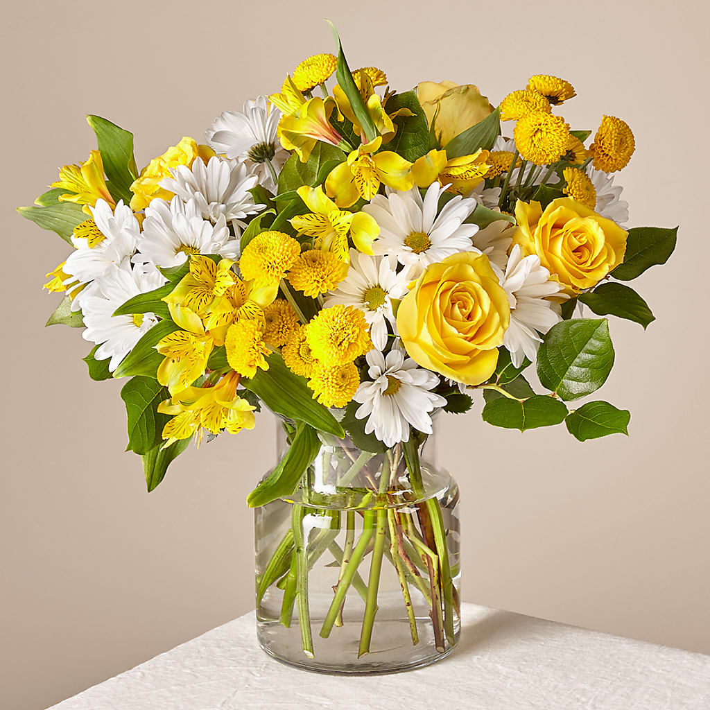 Sunny Sentiments Bouquet – WARD'S FLORIST AND GREENHOUSE, Beverly MA