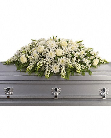 Enduring Light Casket Spray – WARD'S FLORIST AND GREENHOUSE, Beverly MA