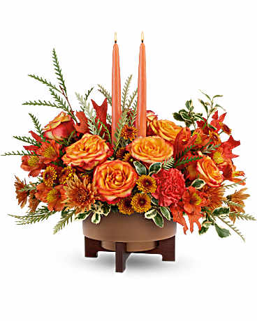 Fall Harvest Centerpiece – WARD'S FLORIST AND GREENHOUSE, Beverly MA
