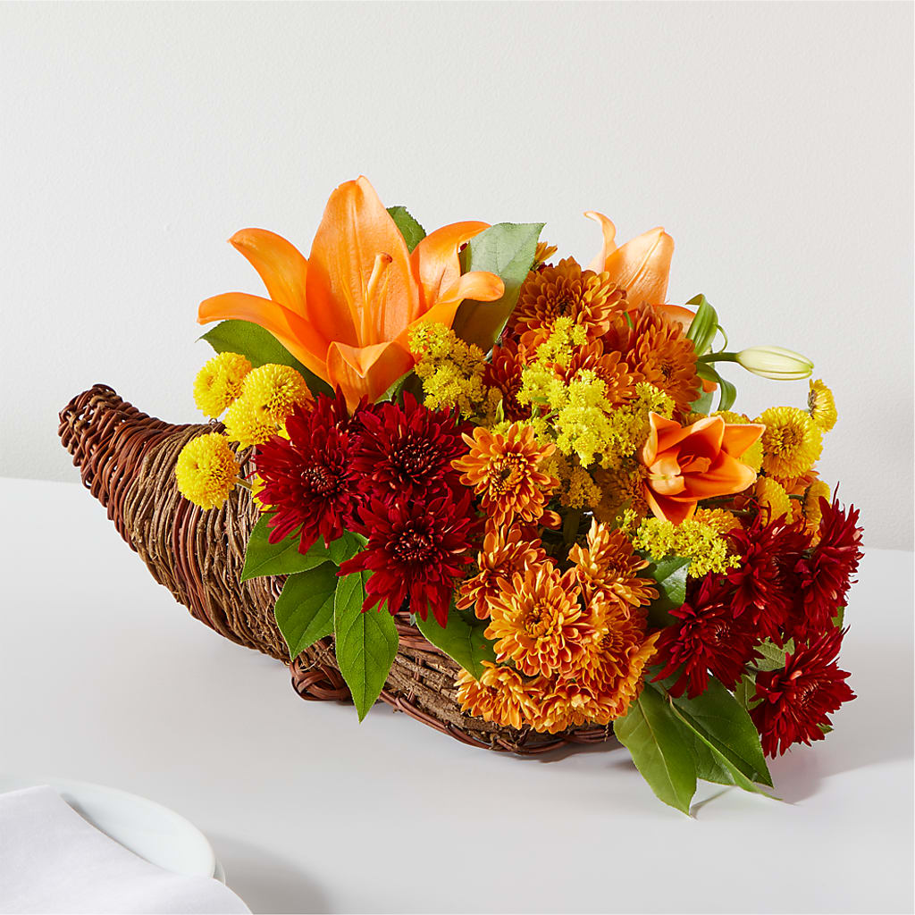 Bouquet of Blessings Cornucopia – WARD'S FLORIST AND GREENHOUSE, Beverly MA