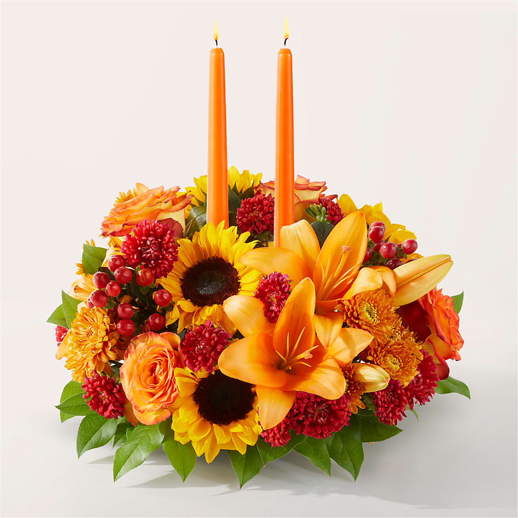 Grateful Centerpiece – WARD'S FLORIST AND GREENHOUSE, Beverly MA