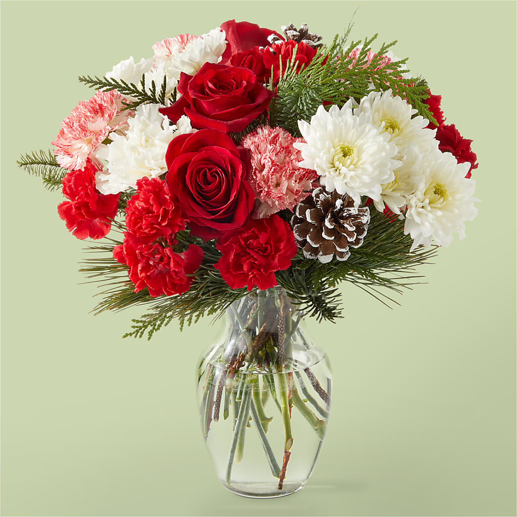 Candy Cane Lane Bouquet – WARD'S FLORIST AND GREENHOUSE, Beverly MA