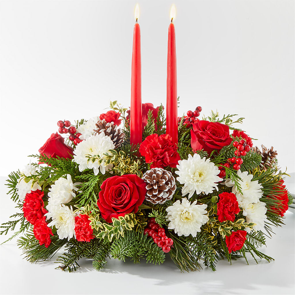 Holiday Soiree Centerpiece – WARD'S FLORIST AND GREENHOUSE, Beverly MA
