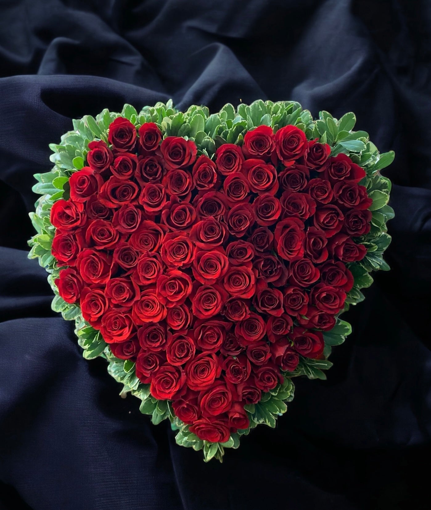 Forever Devoted Red Rose Heart – WARD'S FLORIST AND GREENHOUSE, Beverly MA