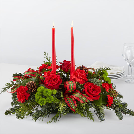 By the Candlelight Centerpiece – WARD'S FLORIST AND GREENHOUSE, Beverly MA