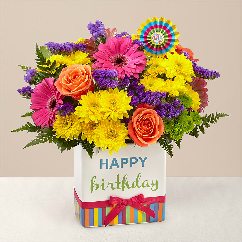 Birthday Brights Bouquet – WARD'S FLORIST AND GREENHOUSE, Beverly MA
