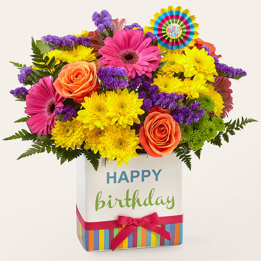 Birthday Brights Bouquet – WARD'S FLORIST AND GREENHOUSE, Beverly MA