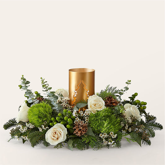 Chestnuts Roasting Centerpiece – WARD'S FLORIST AND GREENHOUSE, Beverly MA