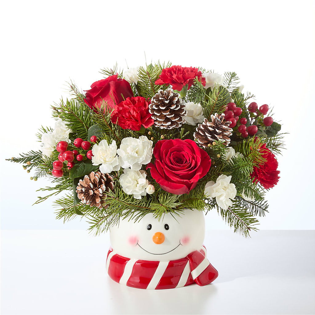 Jolly Snowman Bouquet – WARD'S FLORIST AND GREENHOUSE, Beverly MA