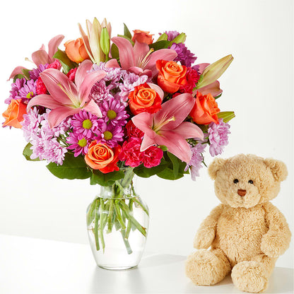 One and Only Bouquet and Bear Bundle – WARD'S FLORIST AND GREENHOUSE, Beverly MA