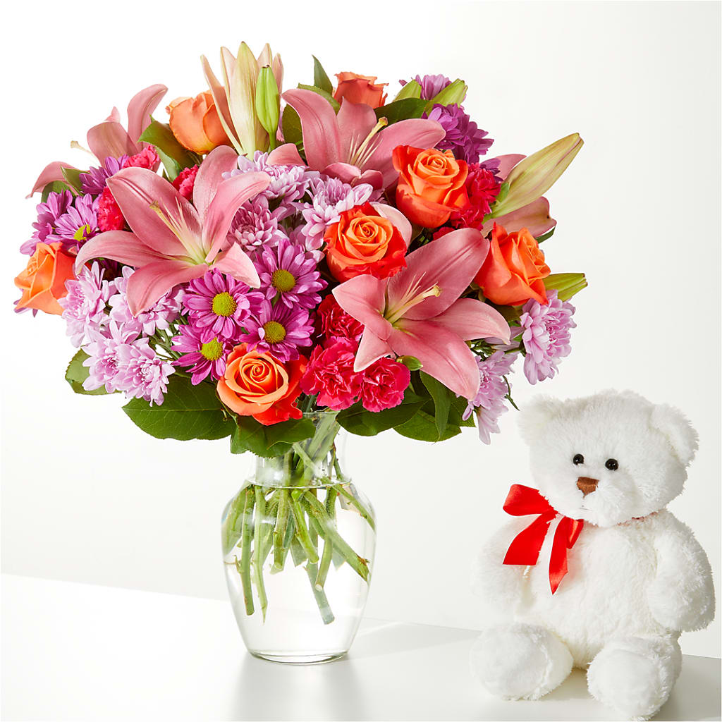 One and Only Bouquet and Bear Bundle – WARD'S FLORIST AND GREENHOUSE, Beverly MA