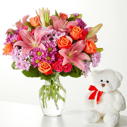 One and Only Bouquet and Bear Bundle – WARD'S FLORIST AND GREENHOUSE, Beverly MA
